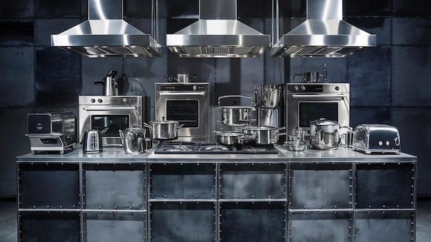 Complete copper kitchen collection